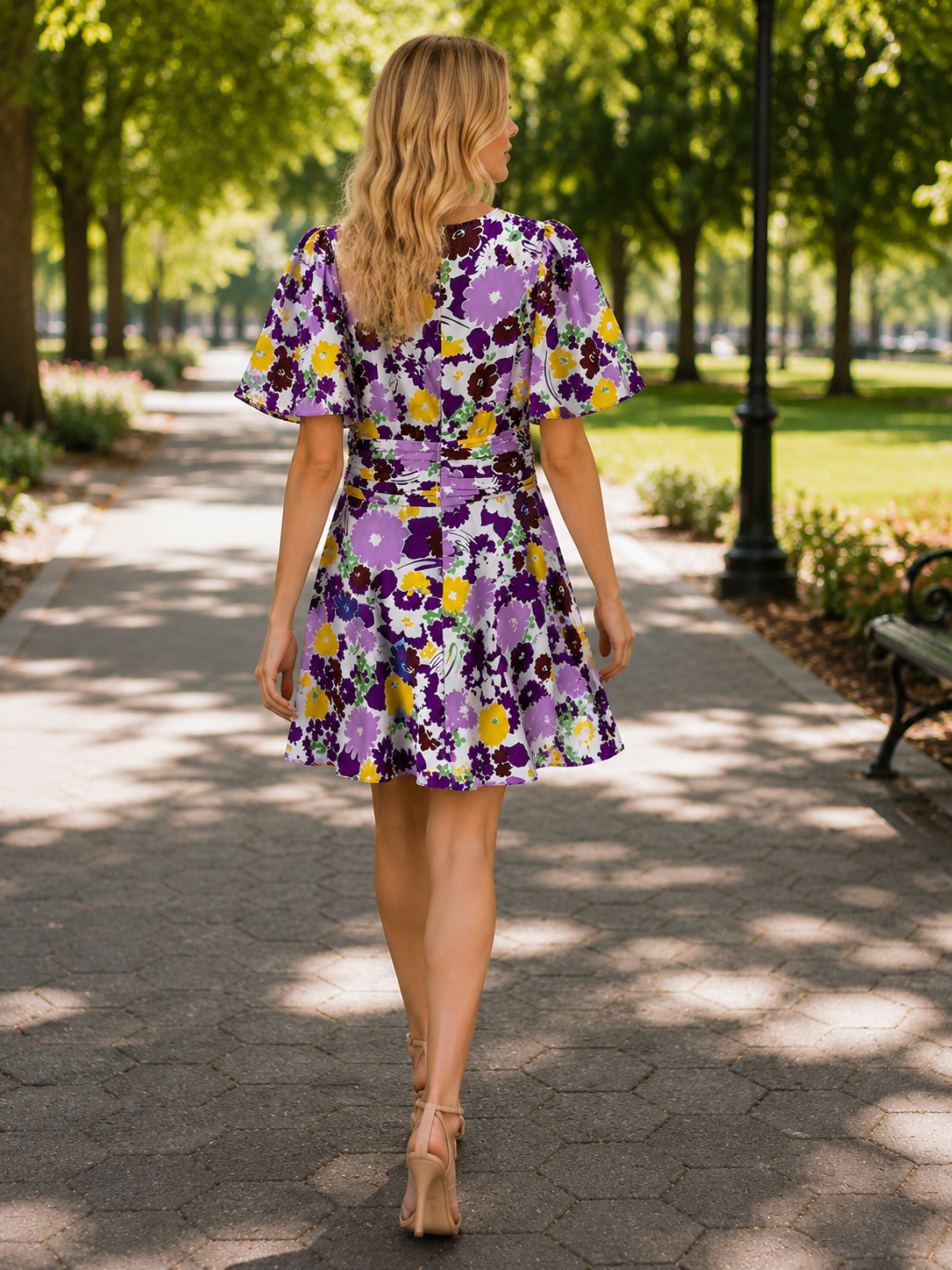 Kate Spade Floral Mini Dress Defaced