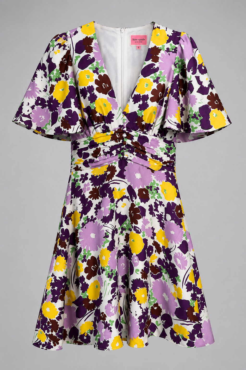 Kate Spade Floral Mini Dress Defaced