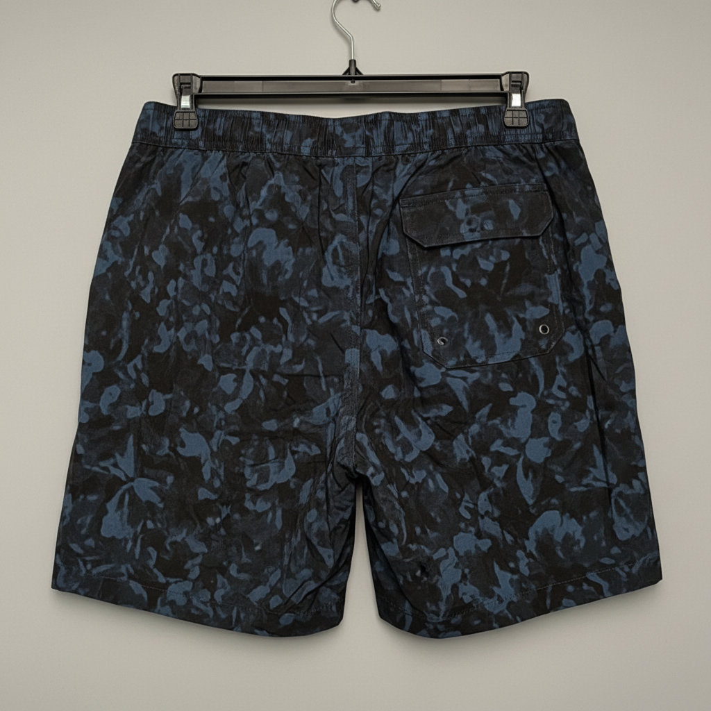 Michael Kors Swimming Trunks - Back View Gray Background